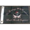 Beatings Will Continue 12x18 Inch Flag Pirate Jolly Roger Boat