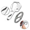 1 x 24-in-1 Multi Tool Key, Key-Shaped Stainless Steel Pocket