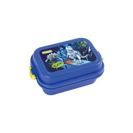 Keyroad Children's Lunch Box with Compartments / for Nursery, School, Snack Box, Lightweight for Boys and Girls, Theme: DINO, multicoloured, Children