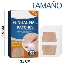 32 Parches de Extracto de Hierbas + 1 Pluma de Luz Azul, Tratamiento Integral para Onicomicosis, Reparación de Uñas Quebradizas y Descoloridas, Desent