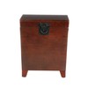 SEI Furniture Pyramid Storage Trunk, End Table, Espresso