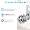 Pertinel Cam Locks Keyed Alike, 3/4" Cabinet Locks with Keys