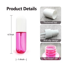 YOCASII 3PCS Mini Spray Bottle, 2oz Travel Spray Bottles Tsa Approved, Clear Mister Spray Bottle Travel Size, Pocket Small Spray Bottle, Water Spray Bottle for Hair Spray, Toners & Face