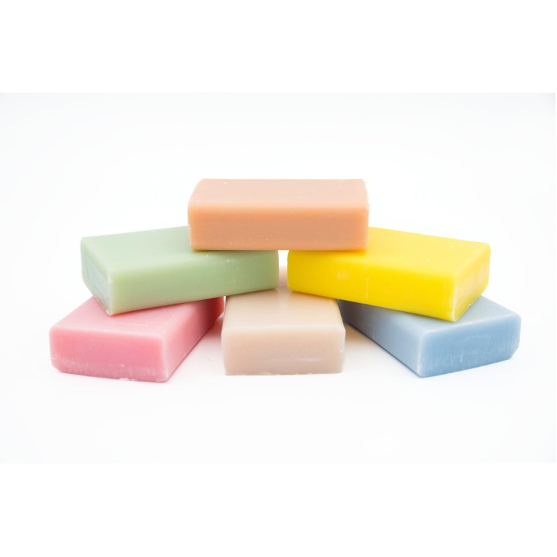 Seifen-Set mit pflanzlichen Ölen, Duft Aloe/Olive/Lavendel/Mandel/Mosqueta/Argan – 6 Stück