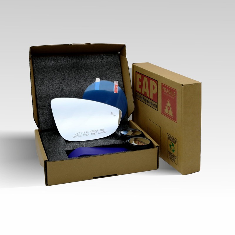 EAP Passenger Side Mirror Glass Compatible with Volkswagen Passat 2016-2022,