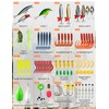 pullther 380 Pcs Fishing Lure Mixed Set, Including Spinner, Casting
