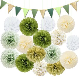 SVOCK 26Pcs Party Decoration, Greener Decorations, Garlands for Home Decoration, Party Bunting, Birthday Decoration Set, Flower Birthday Decorations, Hanging Decorations