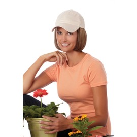 Henry Margu Hair Accents Short Hair with Beige Baseball Cap Wig (30H - AUBURN/FIRE RED HIGHLIGHTS)