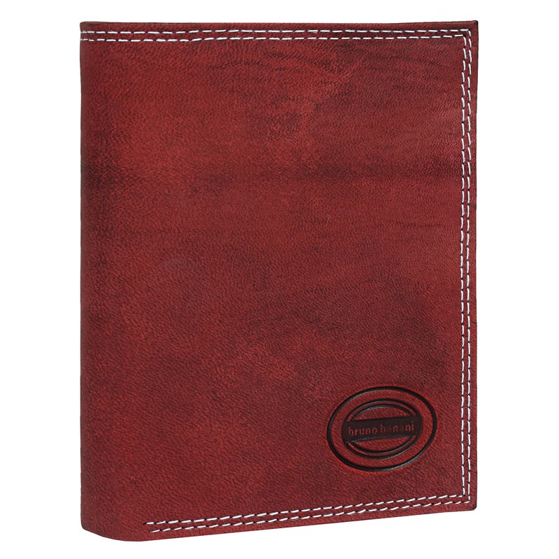bruno banani Genuine Leather Wallet for Men, Women, 021120, red