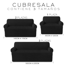 Nube Cubre Sala Protector Stretch Fit Ajustable Elástico 3 Piezas