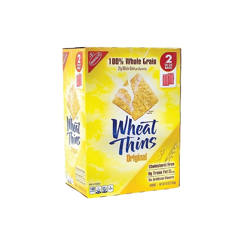 Nabisco Original Wheat Thins, 20 oz., 2/Bags (03090) (220-00087)