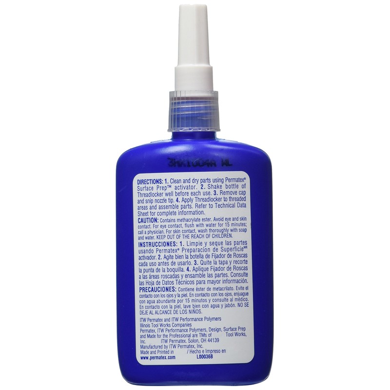 Permatex 27740 Large Diameter Threadlocker Red, 36 ml, 36 Milliliter