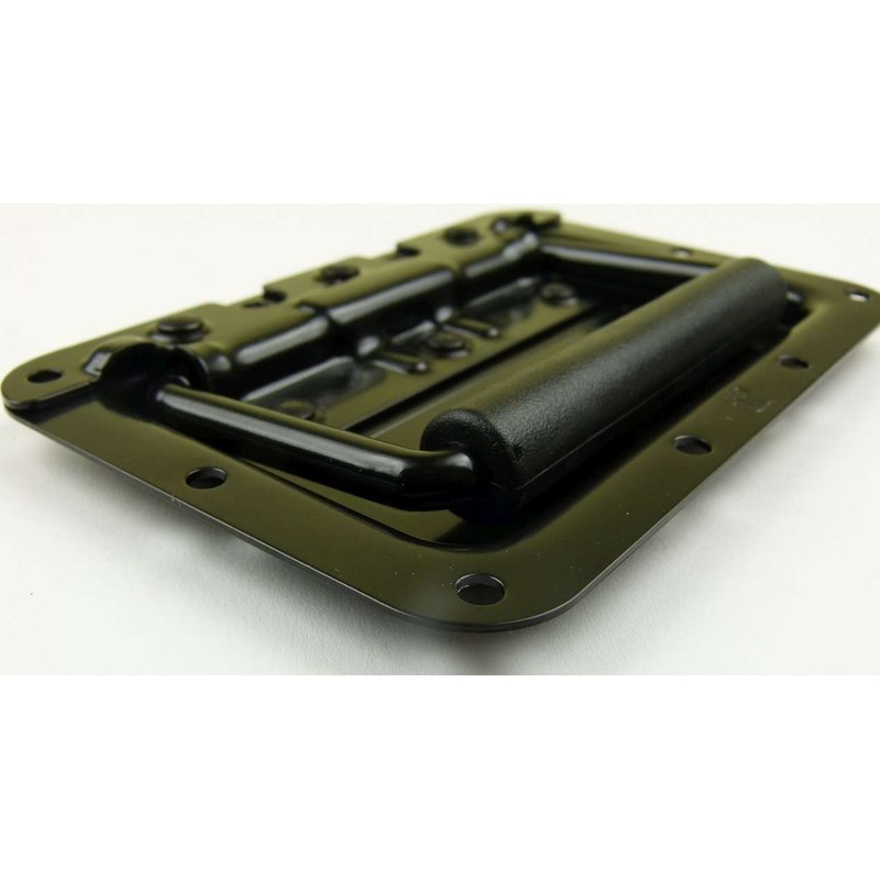 Adam Hall Hardware 34082 BLK Folding Handle Medium Spring-Loaded in