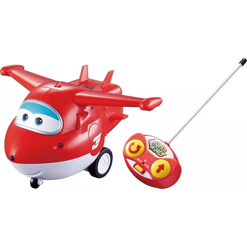 Super Wings Remote Control Jett Airplane Toy 360 Spin Easy