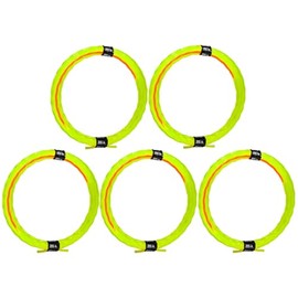 Weed Eater String, 5 Packs Weed Wacker String 14 Ft Premium Nylon Universal Replacement .095’’ Trimmer Line for Medium& Heavy Grass&Weeds (Green + Orange)