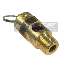 1/4" ASME Brass Safety Relief POP Off Valve, American Made, COMPRESSORS, Tanks (160 PSI)