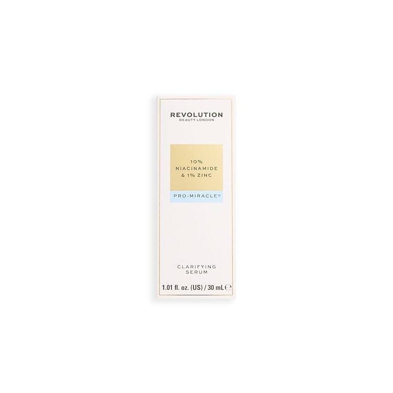 Revolution Pro Miracle 10% Niacinamide 1% Zinc Serum, Targeted Skincare