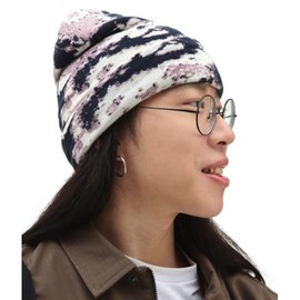 Vans Parkview Cuff Beanie, Elderberry Dress Blues / White