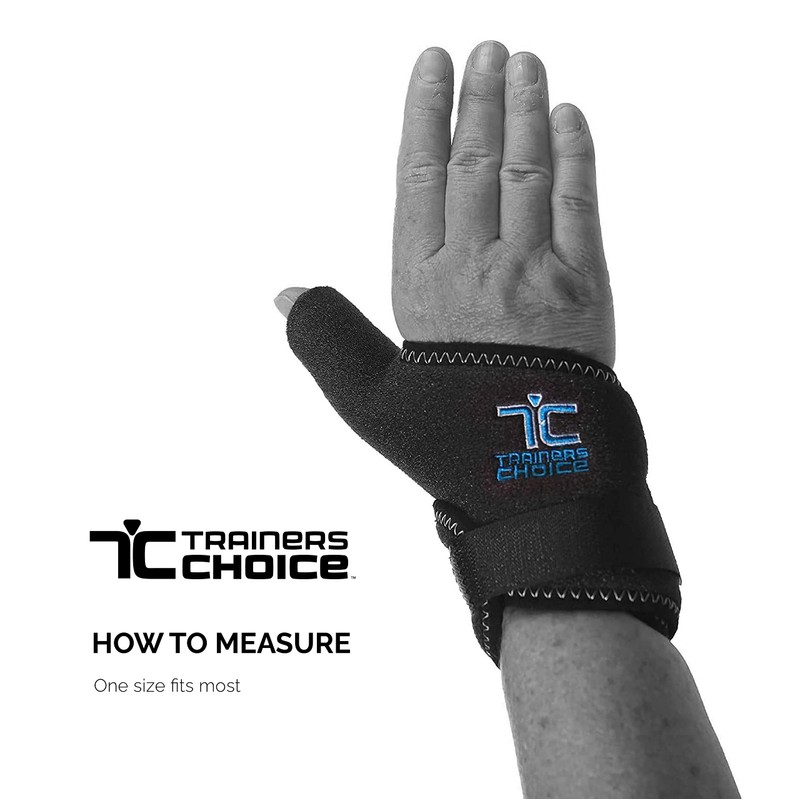 Trainers Choice Thumb Wrap Support Assists with Strains Sprains Tendonitis