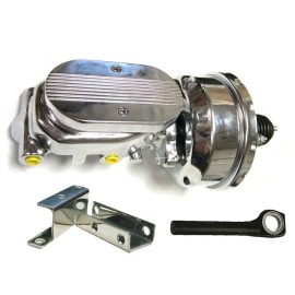 espeedpro21 1964 1966 Ford Mustang 8" Power Brake Booster Kit Milled Master Cylinder 1" Bore