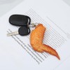 YFEIQI Funny Imitation Food Keychain, Grilled Chicken Leg/Chicken Wing and