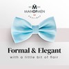 Bow Tie for Men Polyester Solid Pretied Bowties Adjustable Tuxedos