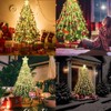 Waterfall Christmas Tree Lights, Christmas Tree Lights Indoor with Topper