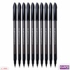 CLARO Scholar Ballpoint Pens, BLACK, Medium Point (1.0mm), Pack of