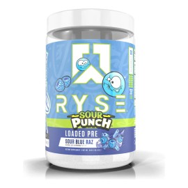 Ryse Up Supplements Loaded Pre Entreno 30 Serv Sabor Sour Blue Raz