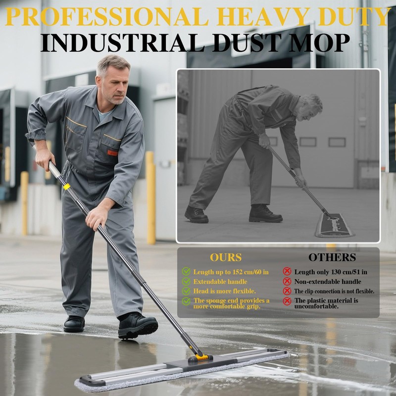 Masthome 36" Commercial Mop, Heavy Duty Industrial Floor Mop with