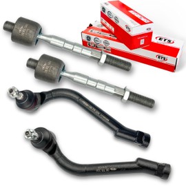 ETS 4Pc Inner Outer Tie Rod End Kit Fits 2011-2015 Hyundai Sonata / 12-17 Azera / 2011-2016 Kia Optima / 14-16 Cadenza EV800695, ES800717, ES800718, Made in Europe