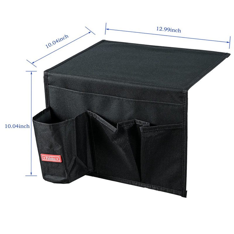Falaku Bedside Caddy, 4 Pockets Bedside Organizer Caddy Under Mattress,Holds