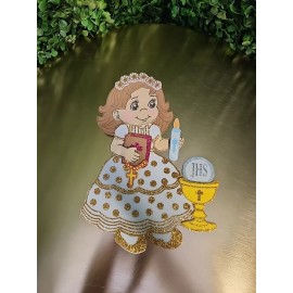 9" First Communion Girl Foam Picture Doll