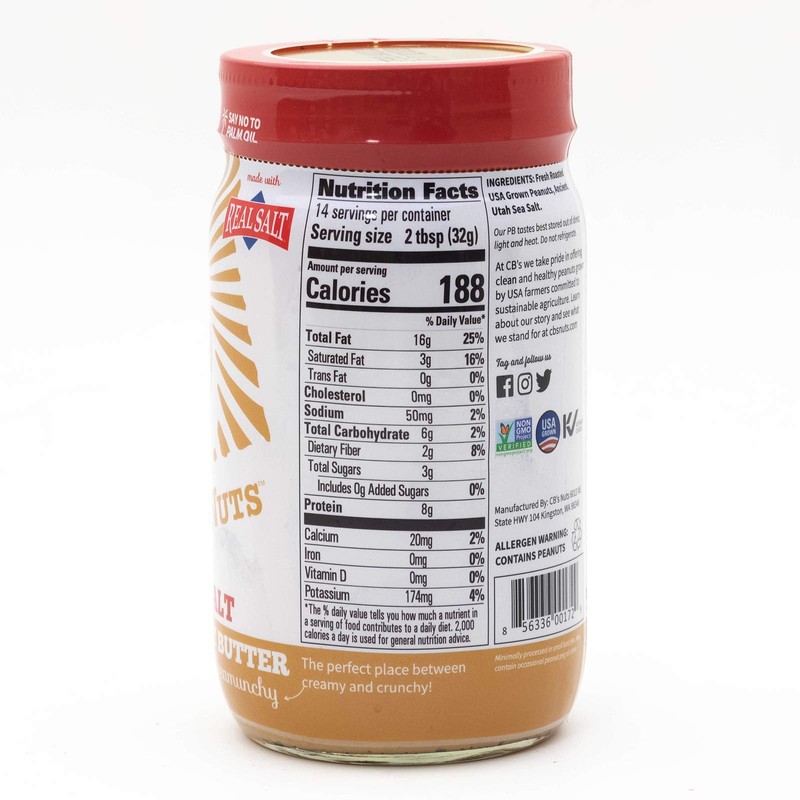 CB's Nuts Salted Creamunchy Peanut Butter US grown (1)