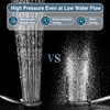 BRIGHT SHOWERS High Pressure Shower Head with Handheld, 9 Spray
