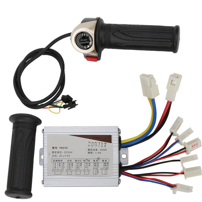 24V 500W Brush Controller with LCD Display Electric Quantity Throttle