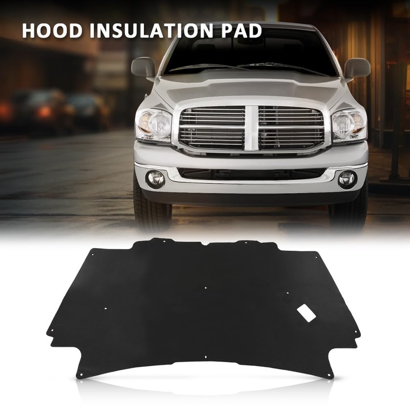 G-PLUS Hood Insulation Pad with Clips Compatible with 2002-2008 Dodge