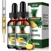 (2 Pack) Magnesium Glycinate Supplement, Liquid Magnesium Glycinate Liquid Drops