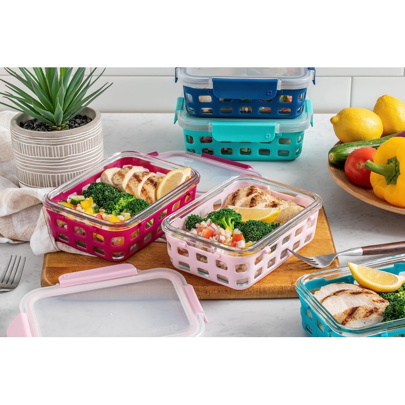 Ello Duraglass 3.4 Cup Meal Prep Sets 10Pc, 5 Pack