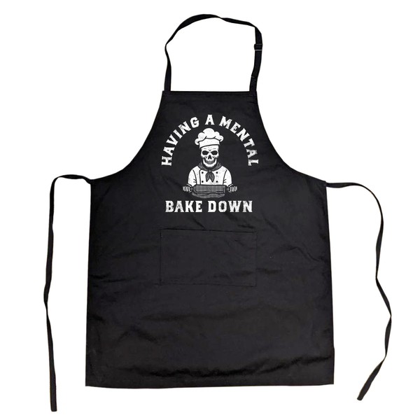 Having A Mental Bake Down Funny Kitchen Utensils Sarcastic Graphic
