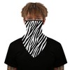 YAYOUREL Zebra Animal Bandana Neck Gaiter Face Mask Covering Bandanas
