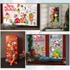 XZENTIRA 139 PCS Christmas Window Clings Double-Sided Reusable Snowflake Santa