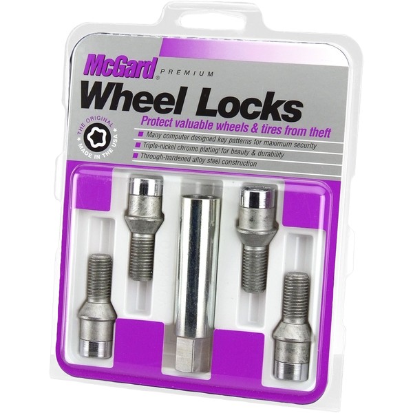 McGard 27191 Chrome Tuner Bolt Style Cone Seat Wheel Locks
