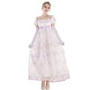 Fiamll Regency Dress Women's Regency Costume Empire Waist Tea Party