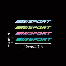 4PCS Racing Stripes,4.72x0.39 Inch Racing Stickers for Vehicles Wheel Decoration