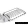 Stainless Steel Egg Cutter, Silver Multipurpose Egg Grater Manual Dicer