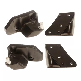 Alliance Hinge Kit (4pcs) for Washer, Alliance, OEM 570553, FX Series FX65-280, Black