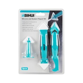 BIHUI Kit de Aplicadores para Calafateadora 3 Piezas - Incluye Cuchilla Removedora Boquilla y Alisador para Acabados Impecables