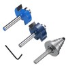 HARFINGTON Slot Cutter Rabbet Router Bit Set 7/16" 3/8" 5/16"