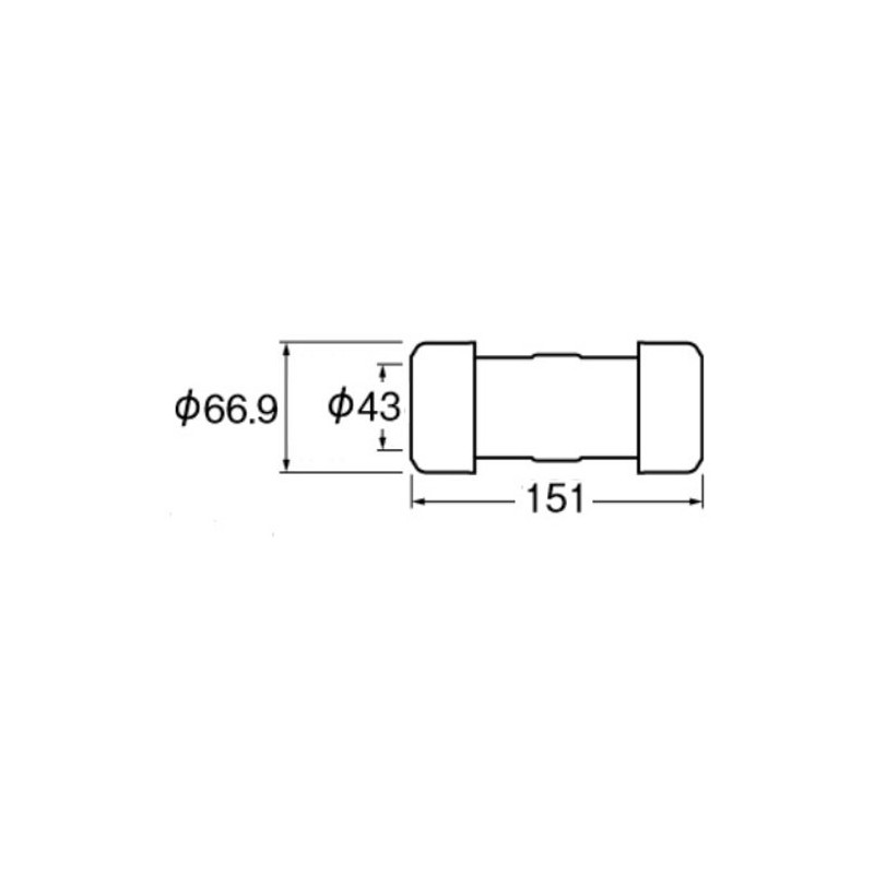 SANEI T940-30 PVC Pipe Union, Tightening Connection, For Temporary Repair